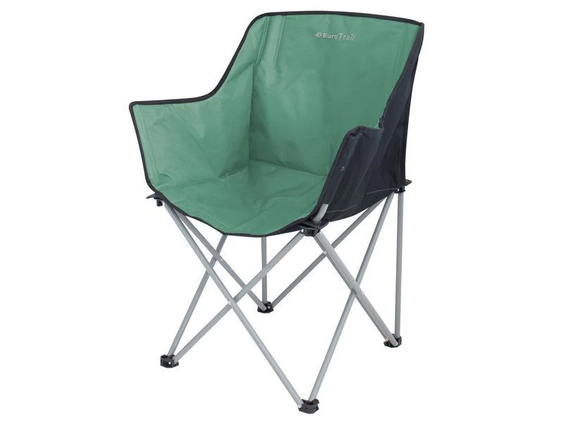 Eurotrail Vouwstoel Kampala Seagreen-zwart 1 Eurotrail Vouwstoel Kampala Seagreen-zwart