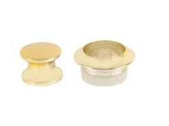 Fjord Outdoor Knop+ring Koper Pushlock à 2 St.