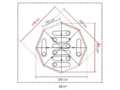 Coleman Familie Tent Octagon Blue-lime -Nomad Supply 64 3coleman familie tent octagon blue lime 2000035750