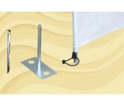 Bo-Camp Windschermharing 30 Cm 4 Stuks 7 Bo-Camp Windschermharing 30 Cm 4 Stuks -Nomad Supply bo camp windscherm haring met plaat 4 stuks 4163900 2