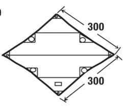 High Peak Tarp 1 -Nomad Supply high peak tarp 1 afmeting 10030 2